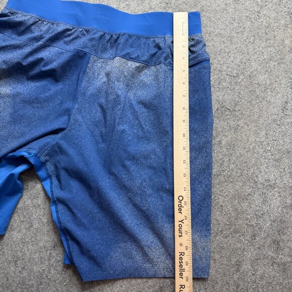 Lululemon License to Train Shorts Men L Blue Marbled Linerless 10" - Picture 13 of 16